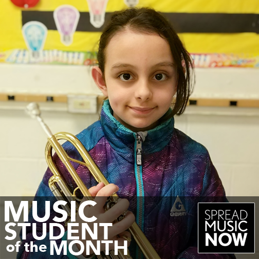 Photo of Ana Cardoso, a music student at Danbury Public Schools