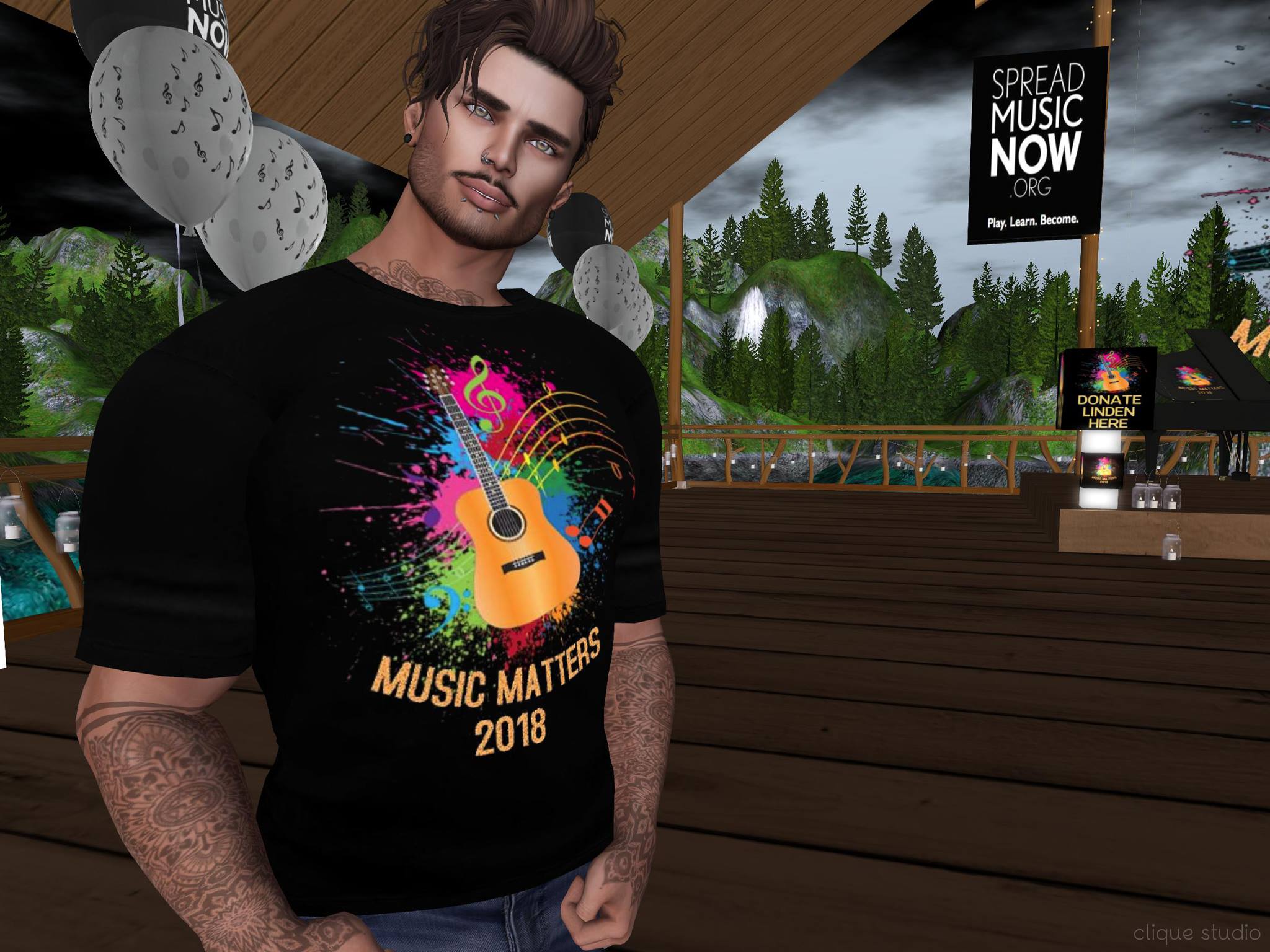 Man at event